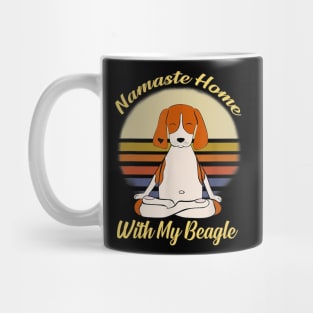 Namaste Home With My Beagle Mug